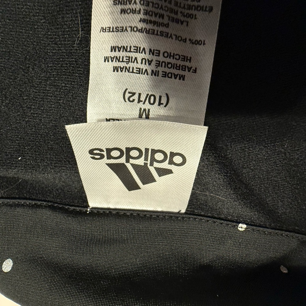 adidas Kids Black Tracksuit with White Accents - Picture 3 of 8